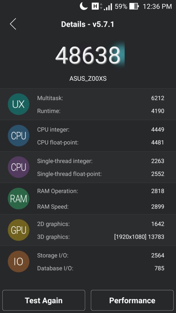 Asus Zenfone Zoom Performance