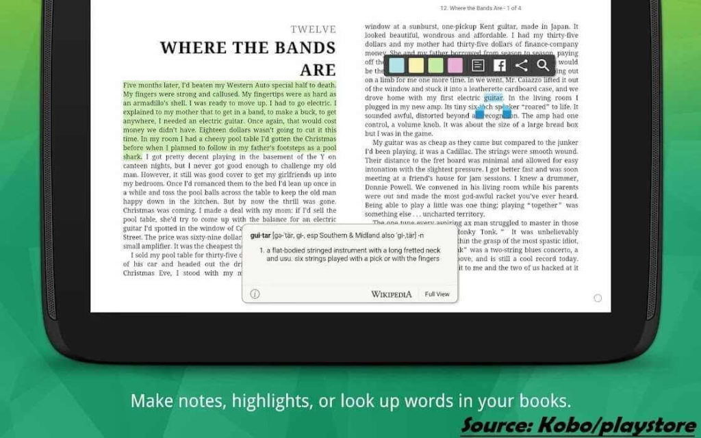 kobo ebook reader: Best ePub reader for android